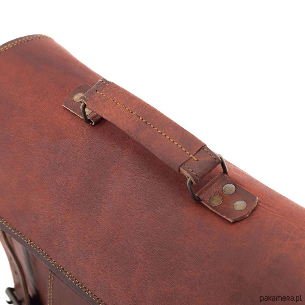 torby i nerki męskie Torba Vintage Męska Skórzana do Pracy Belveder BH72 6