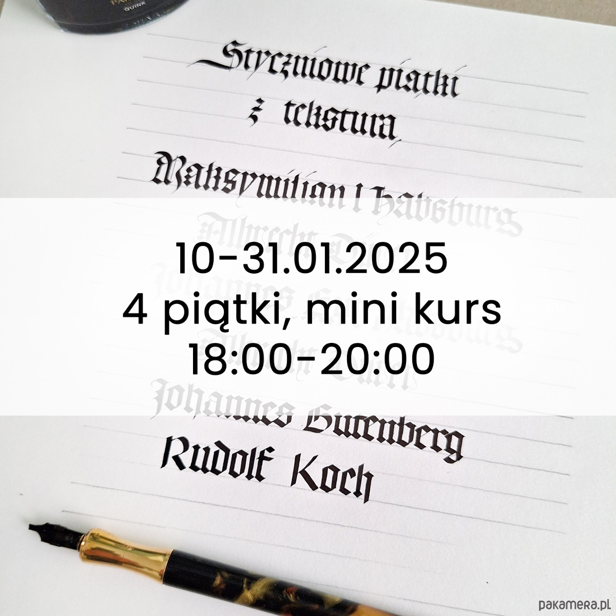 Warsztaty inne Styczeń z teksturą minikurs: 4 spotkania, 10-31.01.2025 1