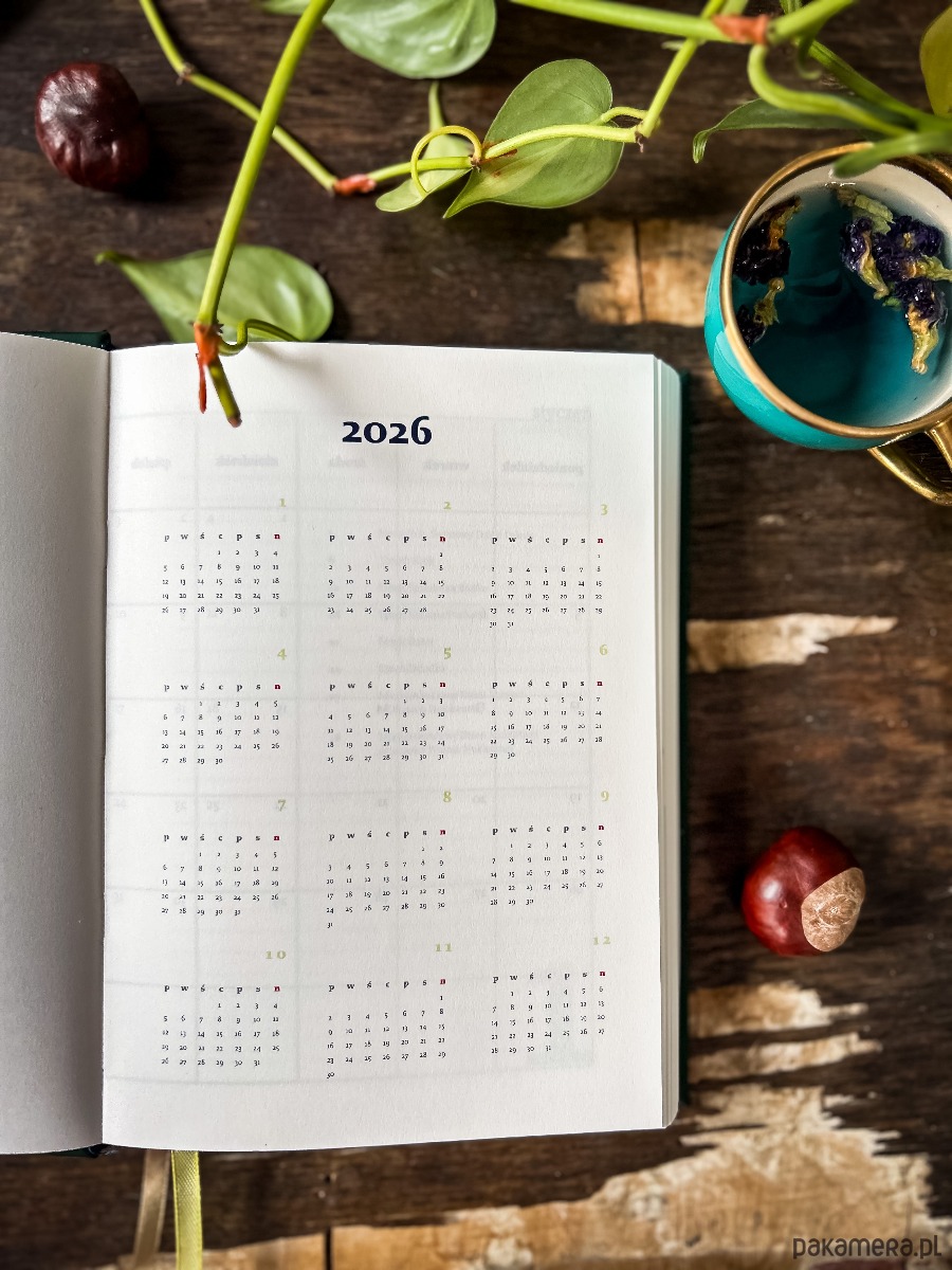 kalendarze i plannery Ręcznie szyty kalendarz dzienny 1