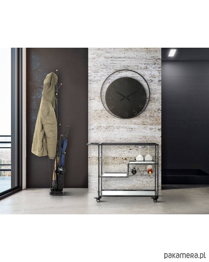 zegary Zegar Metalowy Zegar Ścienny Moon 60 cm 1