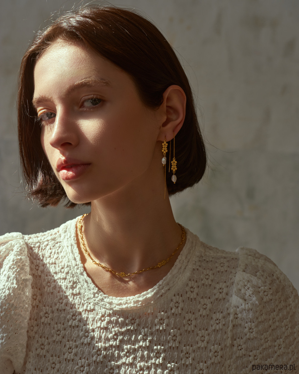 kolczyki srebrne Flora- Kolczyki- Niezapominajka-srebro 2