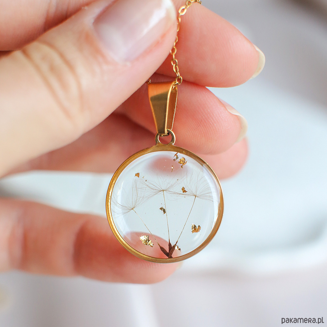 wisiory Wisiorek z rzęsek dmuchawca 2