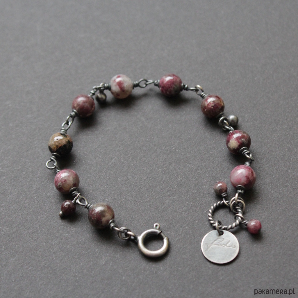 bransoletki z kamieni naturalnych Bransoletka Bakłażan 1