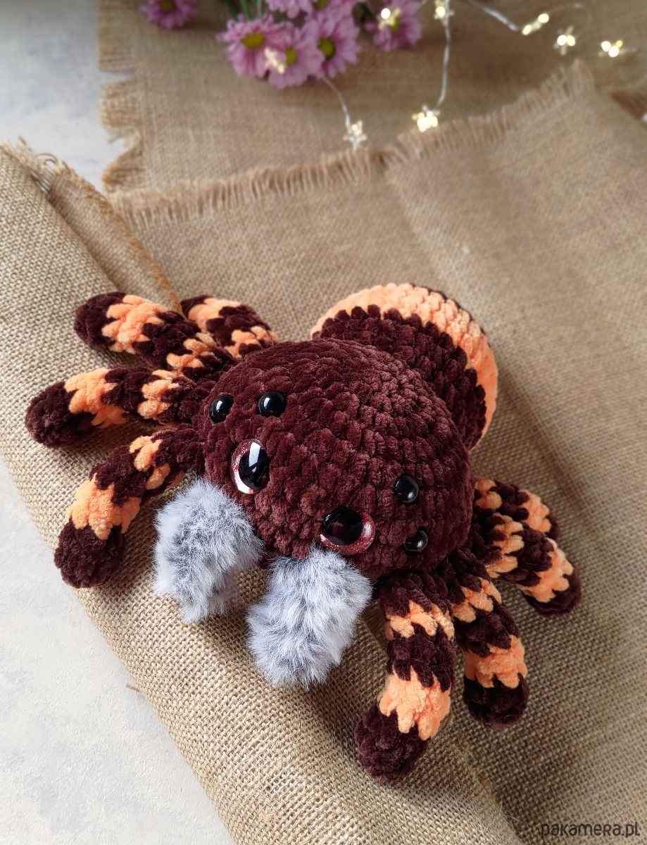 misie i maskotki Duży pajączek, Pająk pluszowy, Przytulanka dla dziecka, Maskotka na prezent 7