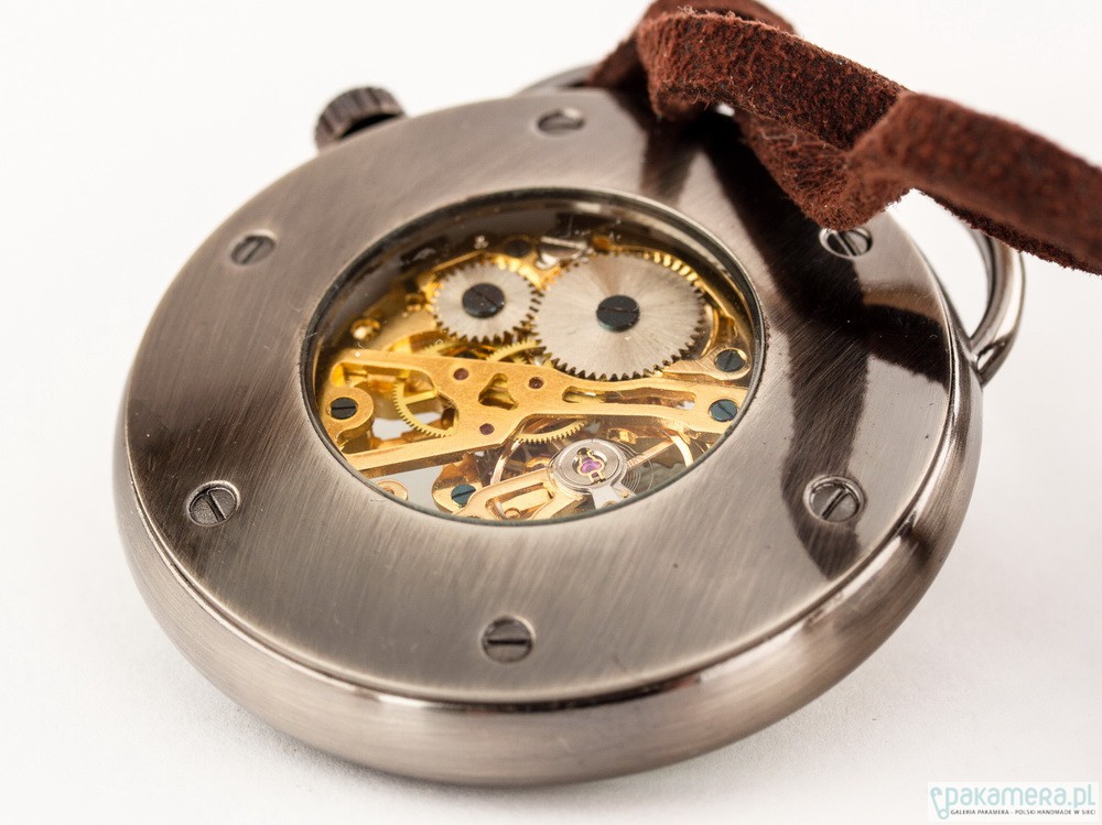zegarki na łańcuszku Podróżnik w Czasie II (black) - Drobiny Czasu - zegarek mechaniczny 2