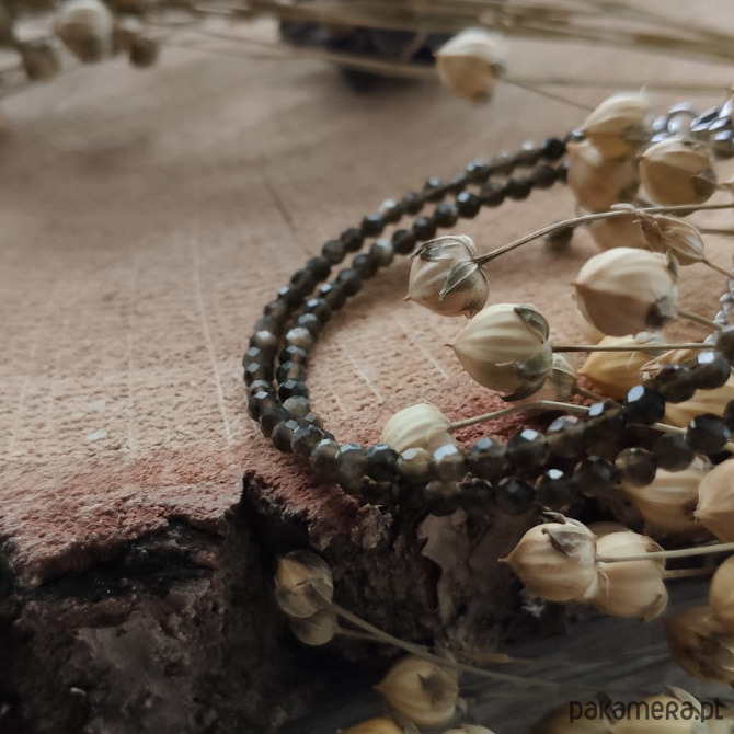 bransoletki z kamieni naturalnych Bransoletka z obsydianem - Autumn Forest III 3