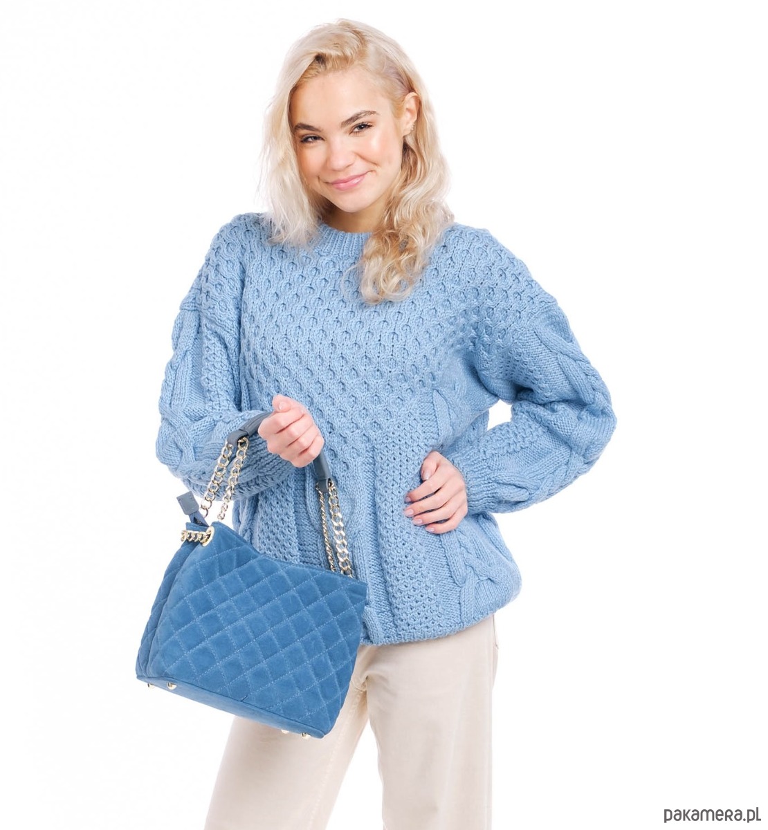 torby na ramię Torebka Skórzana - pikowana  (6961) 5