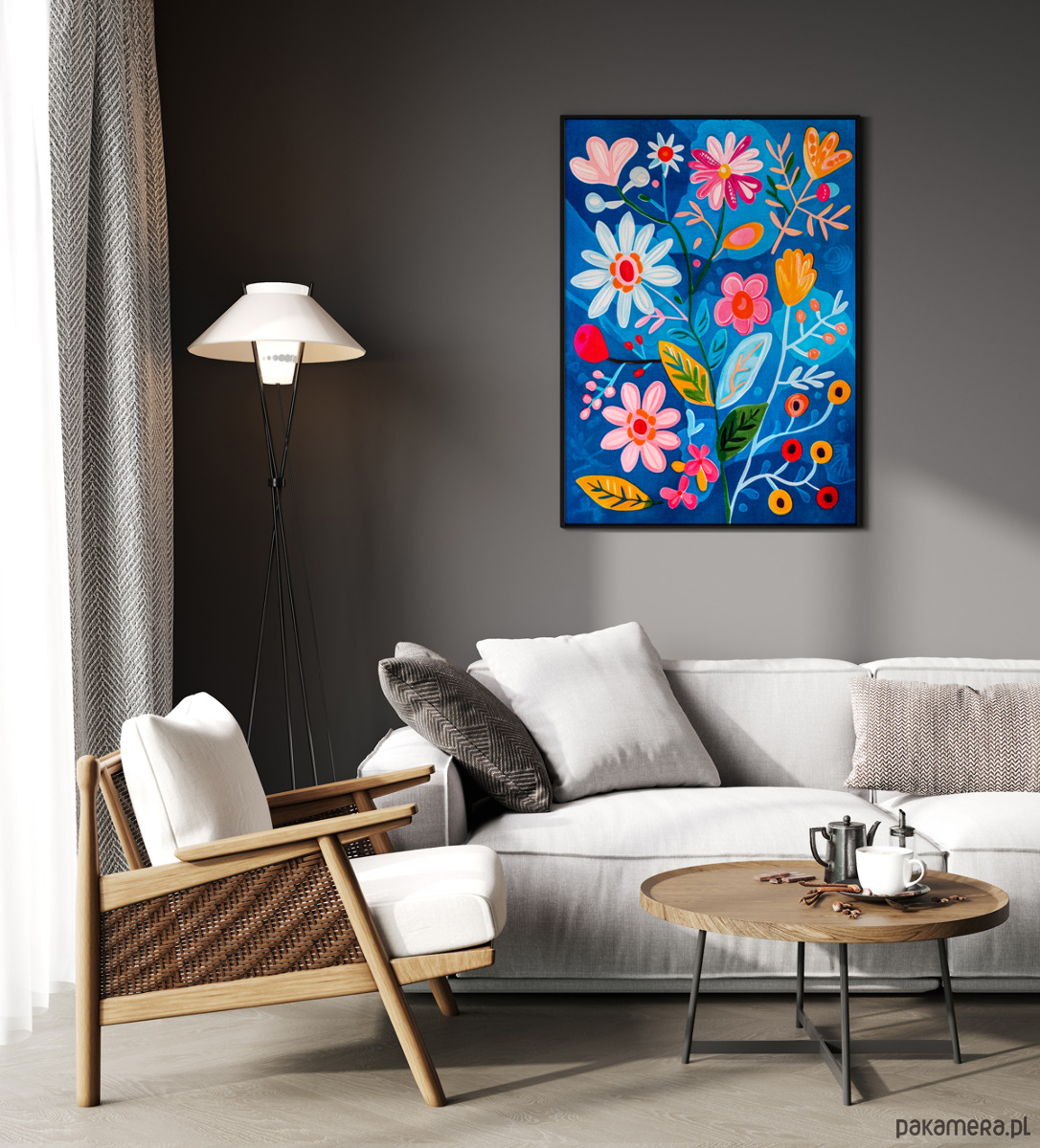 plakaty Plakat Abstrakcja Kwiaty 3