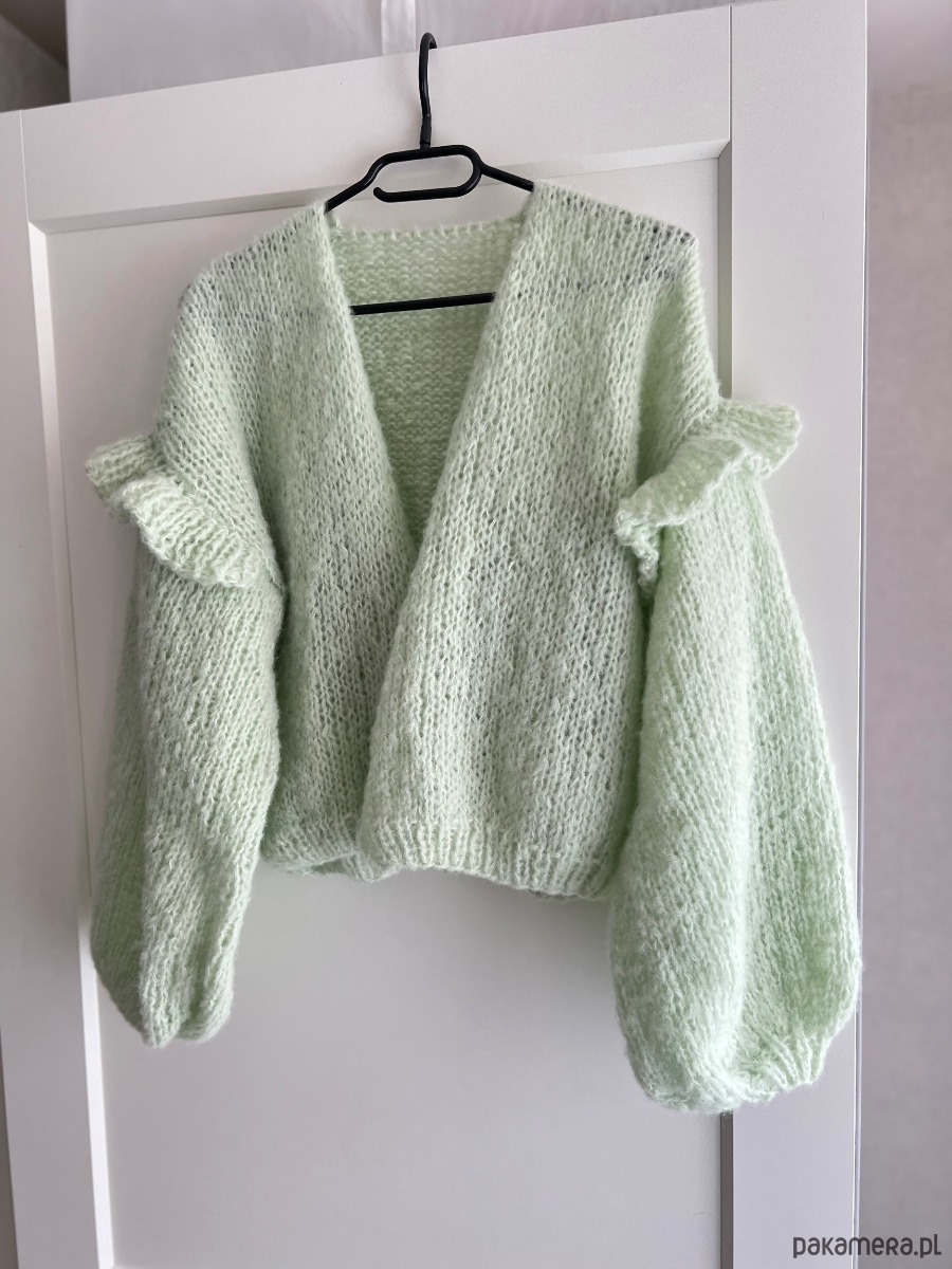 kardigany damskie Kardigan mięta 5
