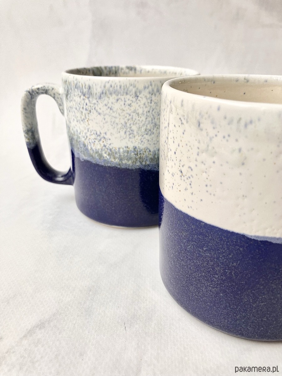 kubki Kubek *White and blue* 400ml 1