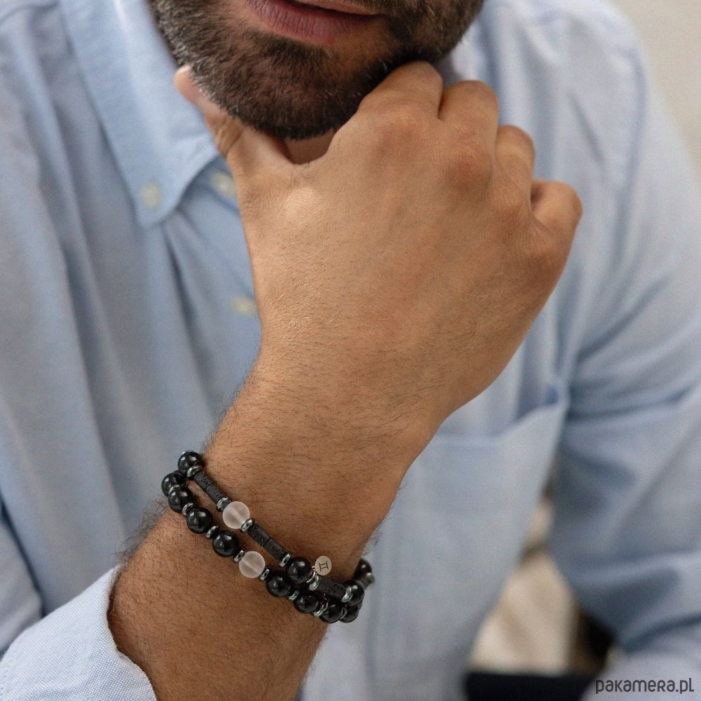 biżuteria męska Męska bransoletka zodiakalna - Bliźnięta - Energia i Równowaga III 1