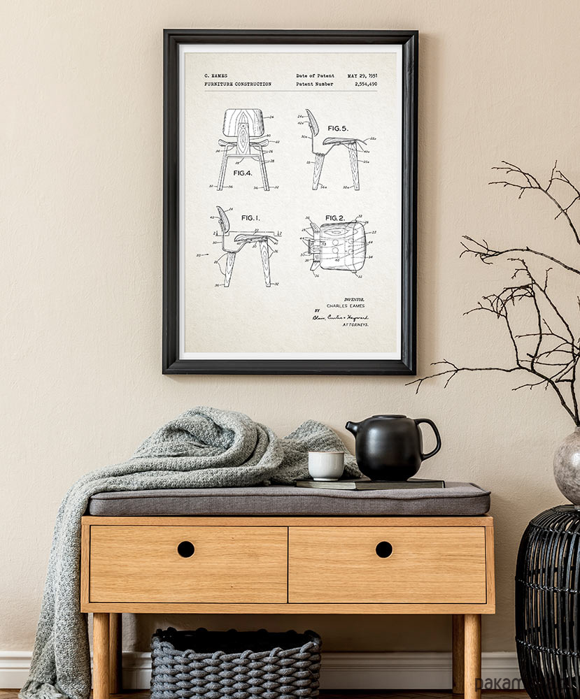 plakaty Krzesło - patent - plakat 50x70 cm 2