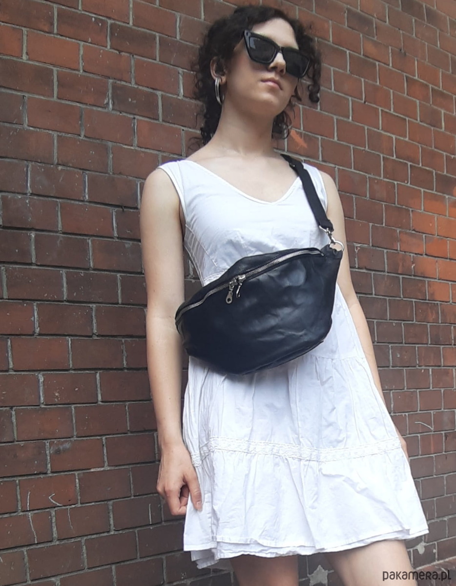 torby na ramię NERKA czarna skóra naturalna 3