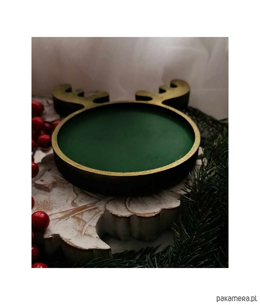 dekoracje świąteczne Świąteczna podstawka pod świece 1