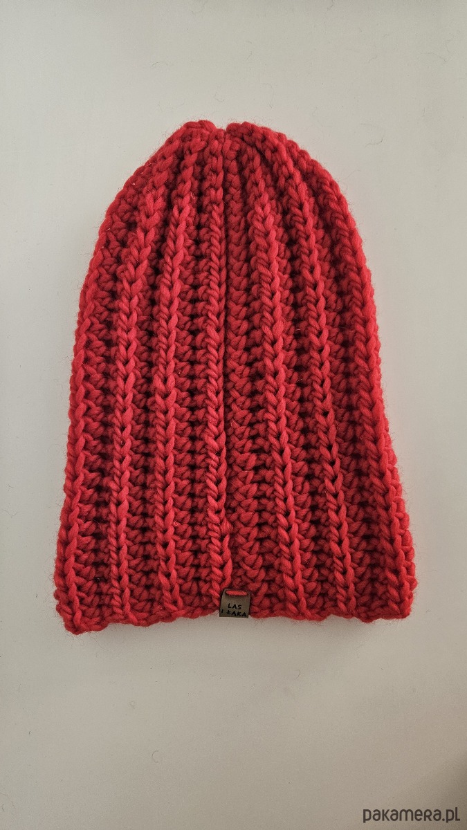 czapki damskie Czerwona Czapka wełniana 2
