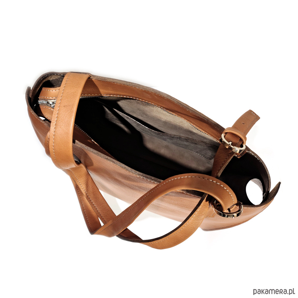 torby na ramię Shopper Japandi skórzana torba na ramię 3
