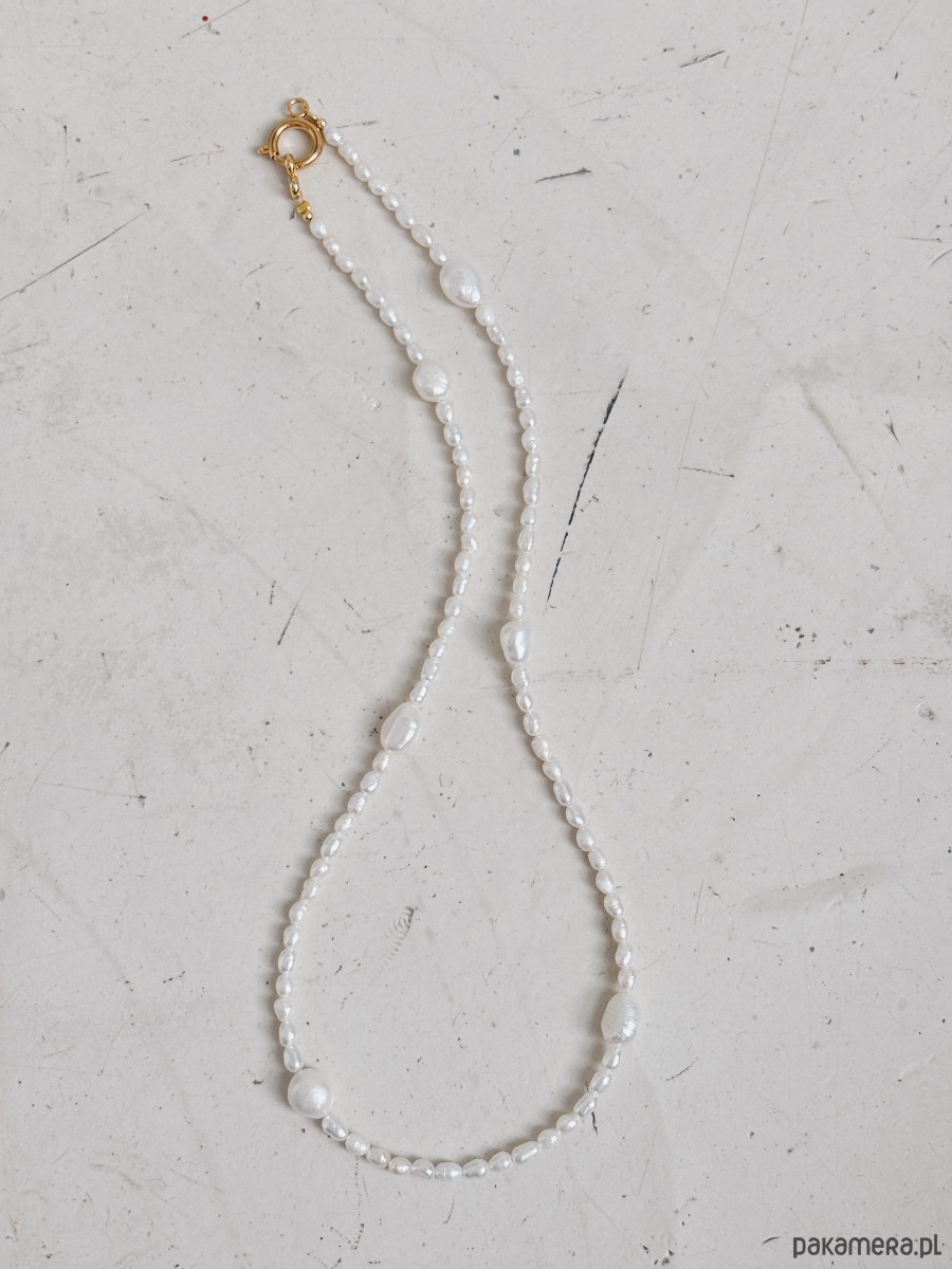 złote naszyjniki Naszyjnik z pereł naturalnych 3