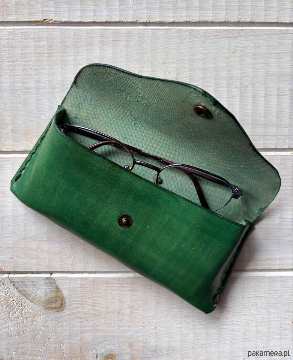 okulary damskie Etui na okulary ze skóry naturalnej model M 1