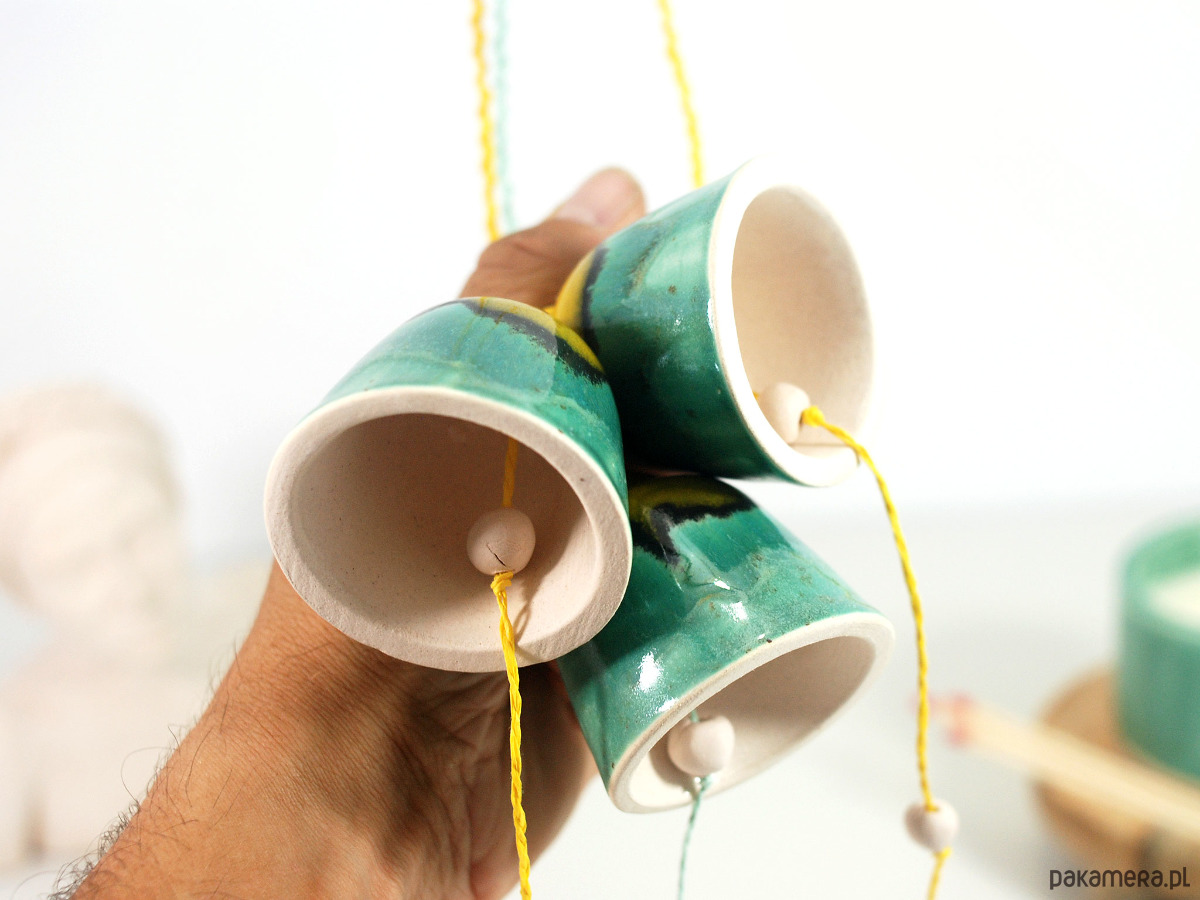 dekoracje świąteczne Ceramiczne dzwonki choinkowe - laguna 5