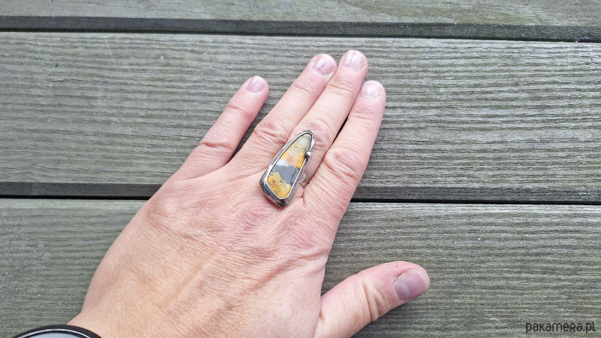 pierścionki - różne Trzmiel - pierścionek regulowany 4