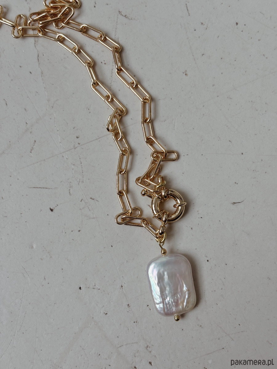 złote naszyjniki Naszyjnik Pearl Chain 1