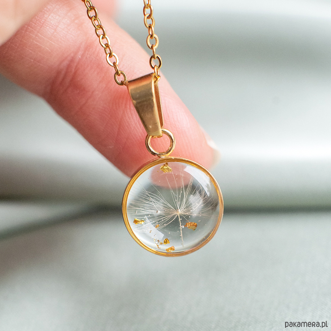 wisiory Wisiorek z rzęsek dmuchawca 3