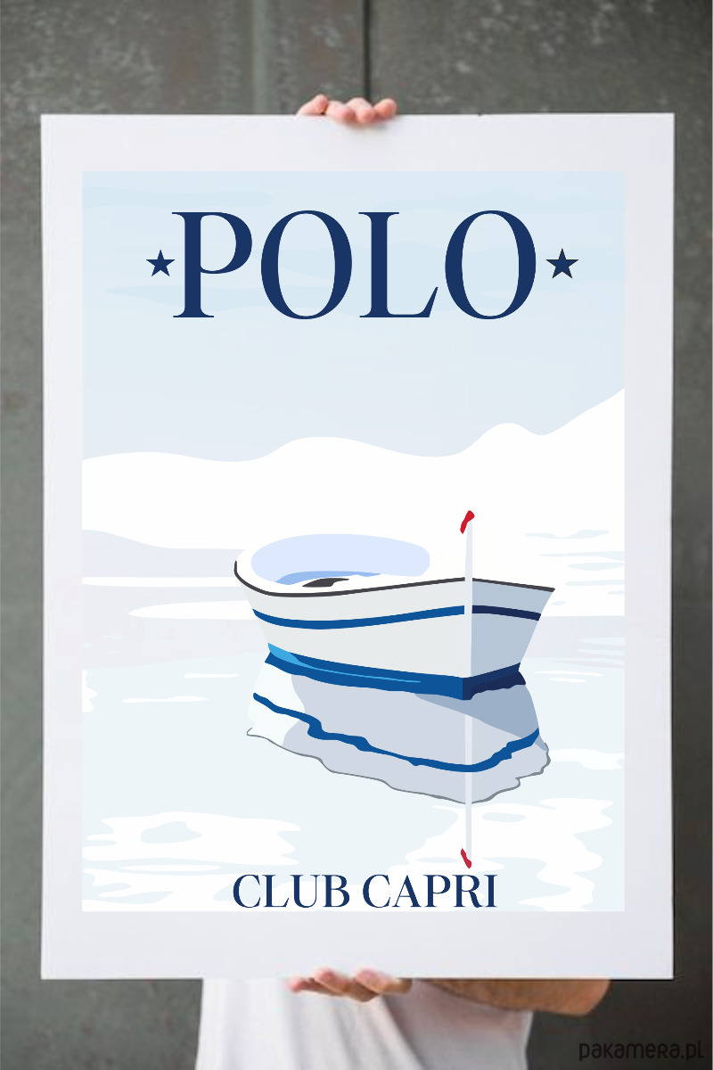 obrazy i plakaty do pokoju dziecięcego Plakat club Capri 1