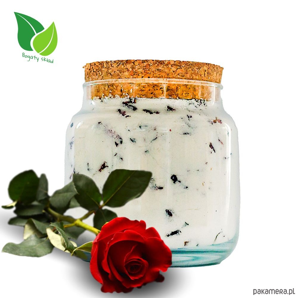 produkty do kąpieli Musujący puder kąpielowy Na Bogato z mlekiem kozim 450g 1