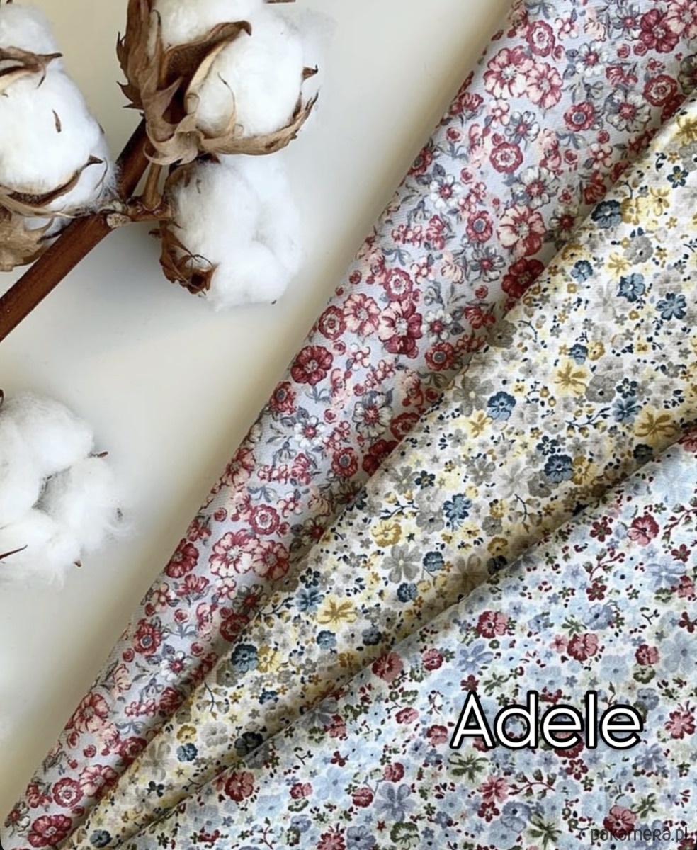 opaski do włosów Płaska opaska do włosów w kwiatki Adele 6