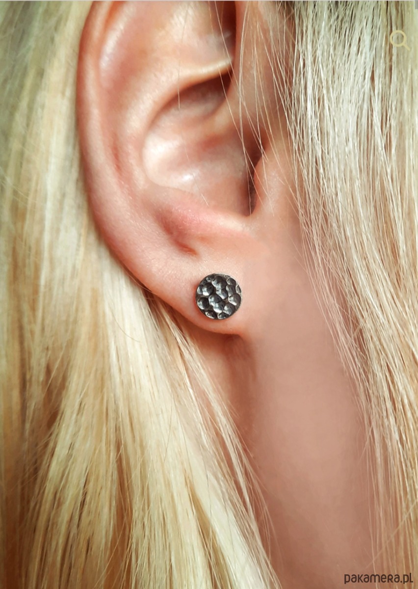 kolczyki srebrne Kolczyki srebrne MOON Pełnia 1