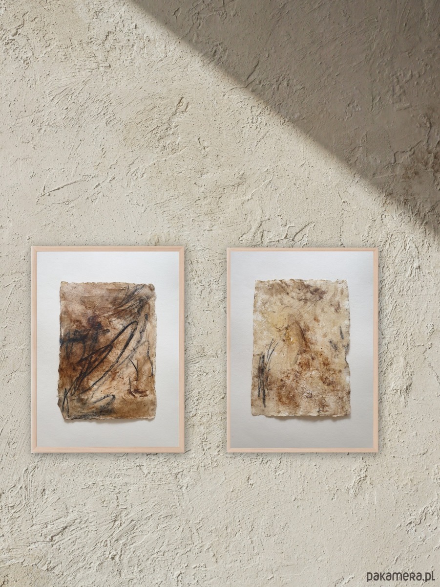 obrazy Abstrakcja wabi sabi nr 09, pigmenty ziemne, akryl 4