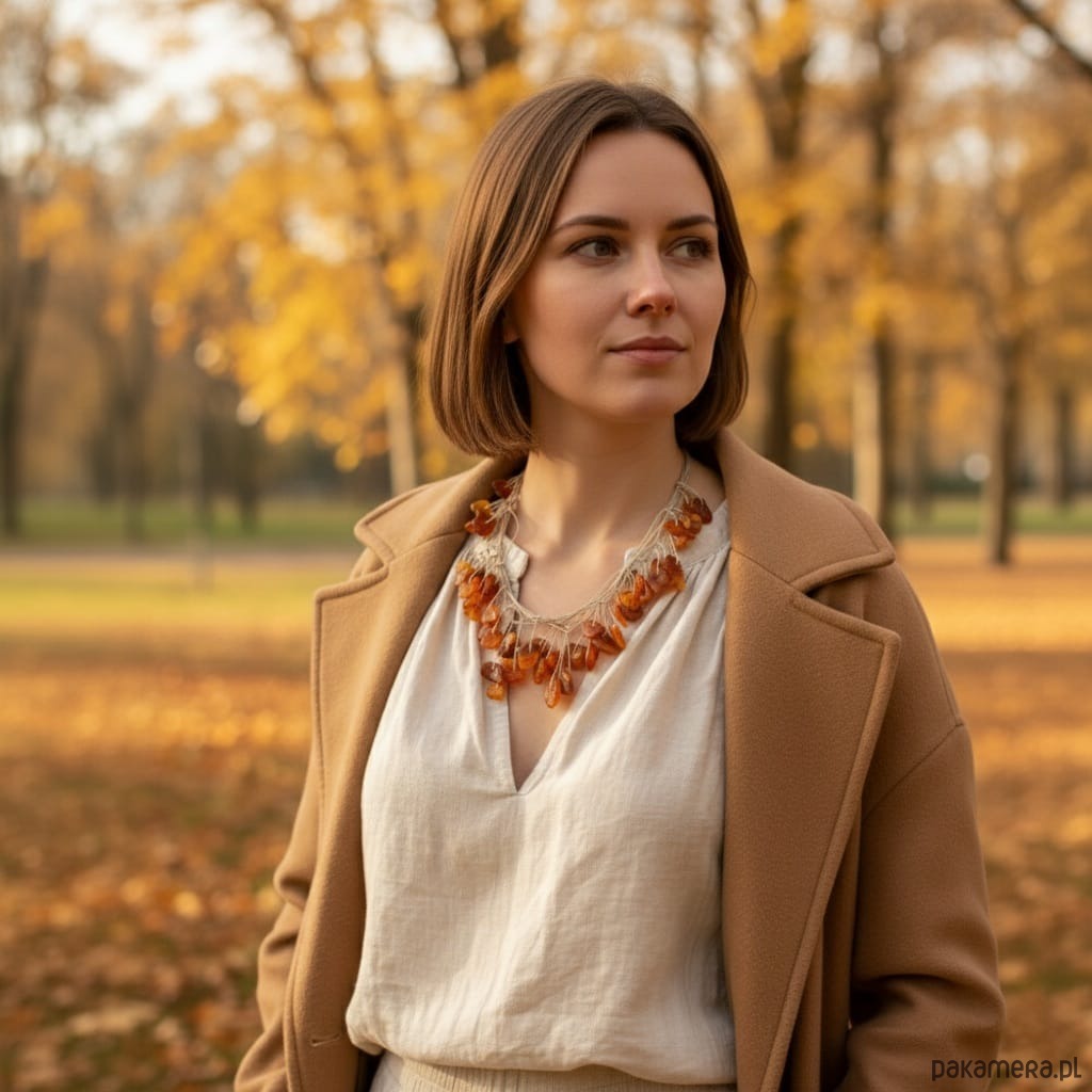 kolie Bałtycki bursztyn surowy naszyjnik unikat 2