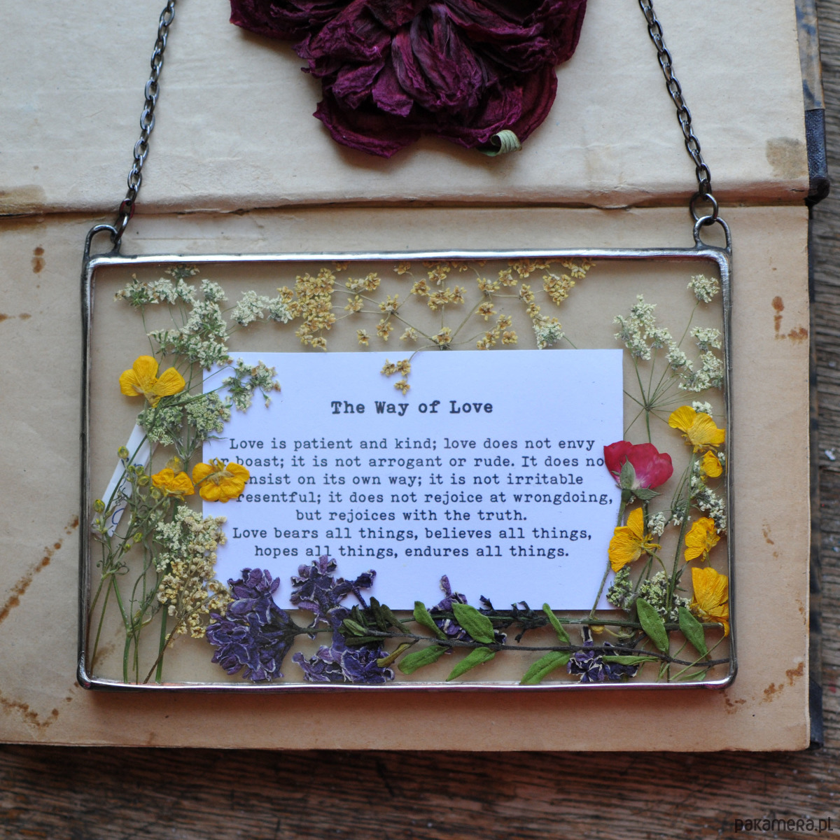 Ozdoby na ścianę Cytat od serca 1