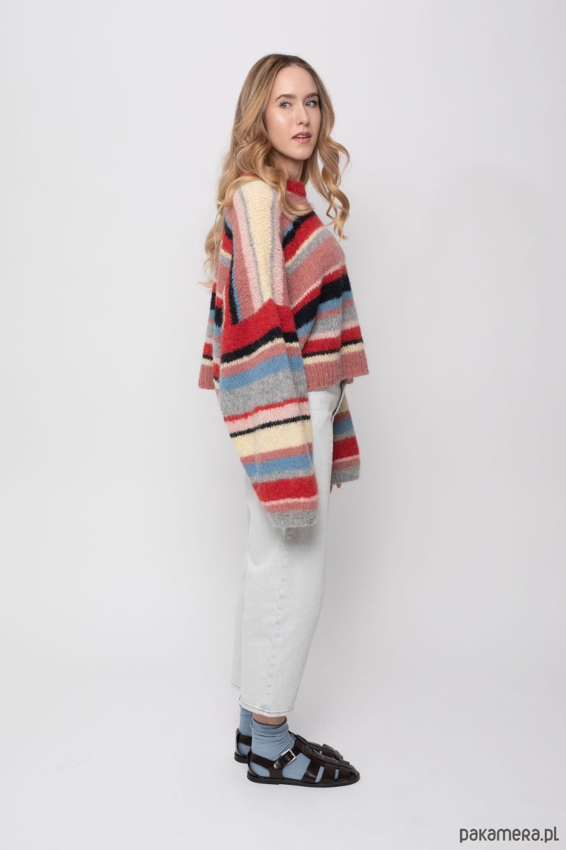 swetry damskie  Handmade Sunday Stripes Sweater 2