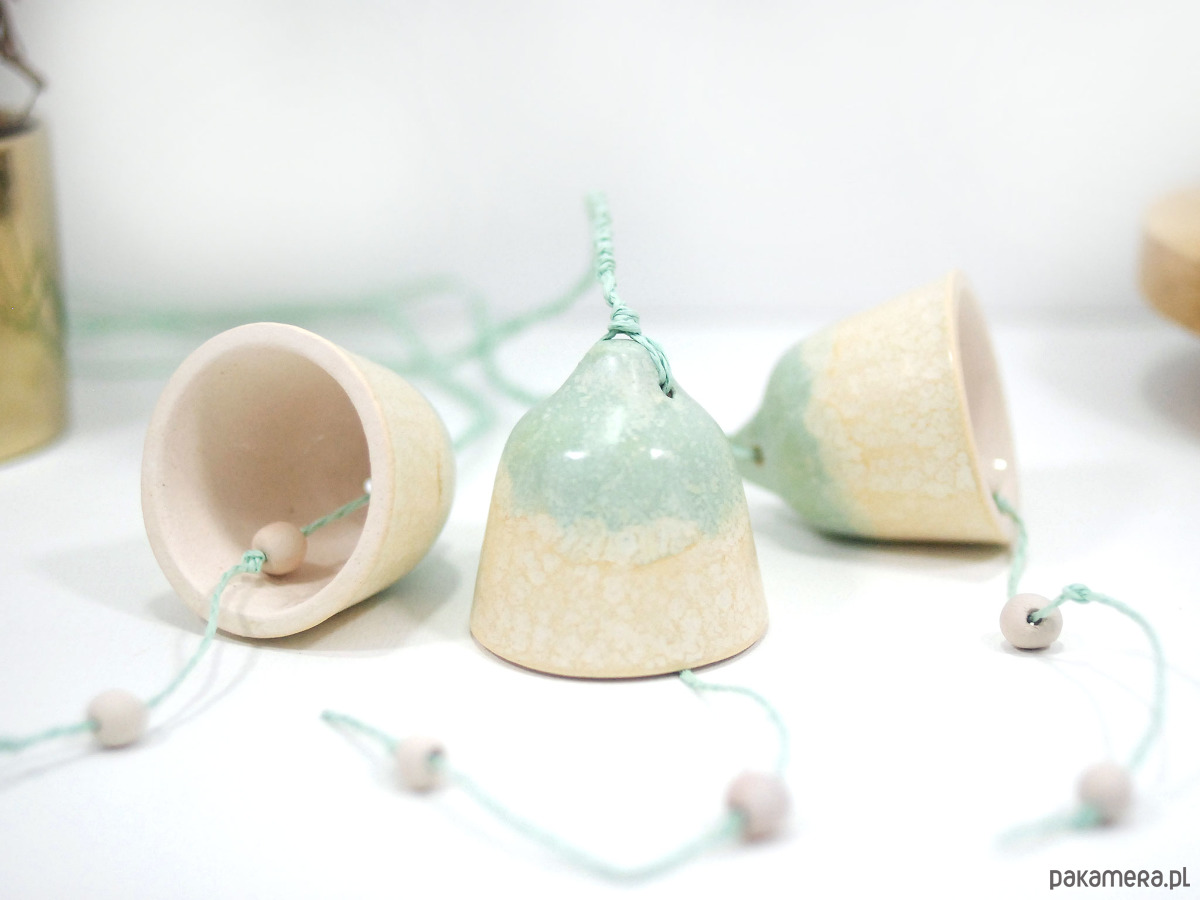 ozdoby choinkowe Dzwonki choinkowe - ceramiczne ozdoby świąteczne 3