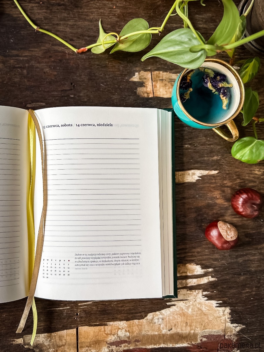 kalendarze i plannery Ręcznie szyty kalendarz dzienny 3