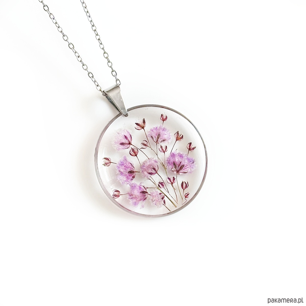 naszyjniki - inne Naszyjnik z kwiatami, prezent na święta 2