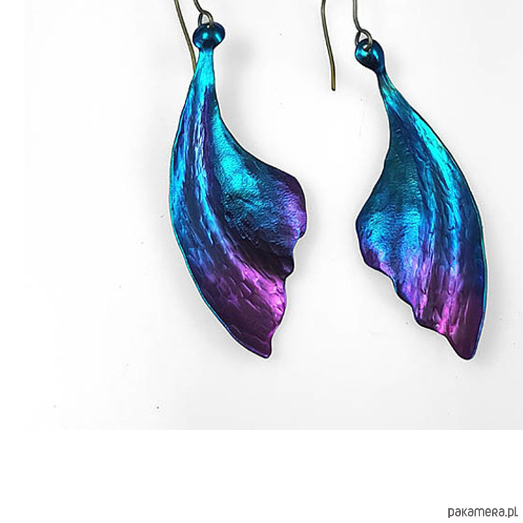 kolczyki - inne Liście z tytanu 1