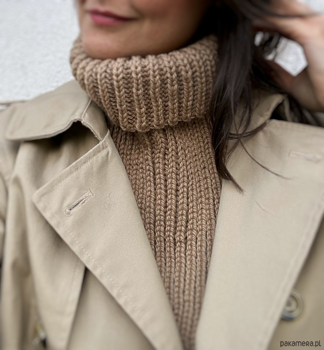 szale damskie Komin/Golf/Otulacz Zola camel 1