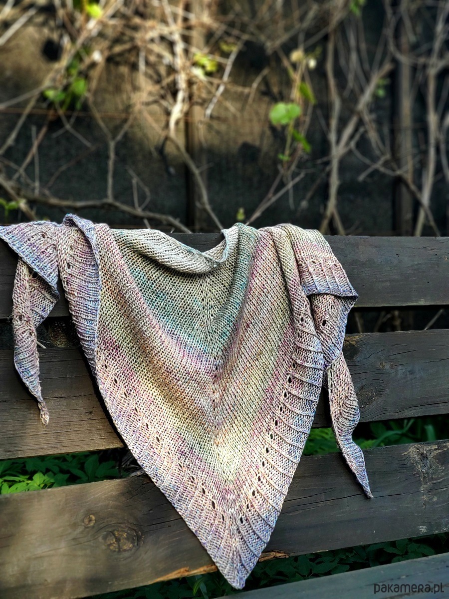 szale damskie Akwarela / chusta z bawełny 3