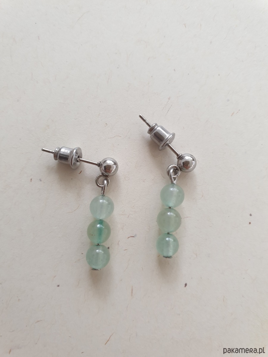 kolczyki z kamieniami Kolczyki DROPSY MINI awenturyn 1