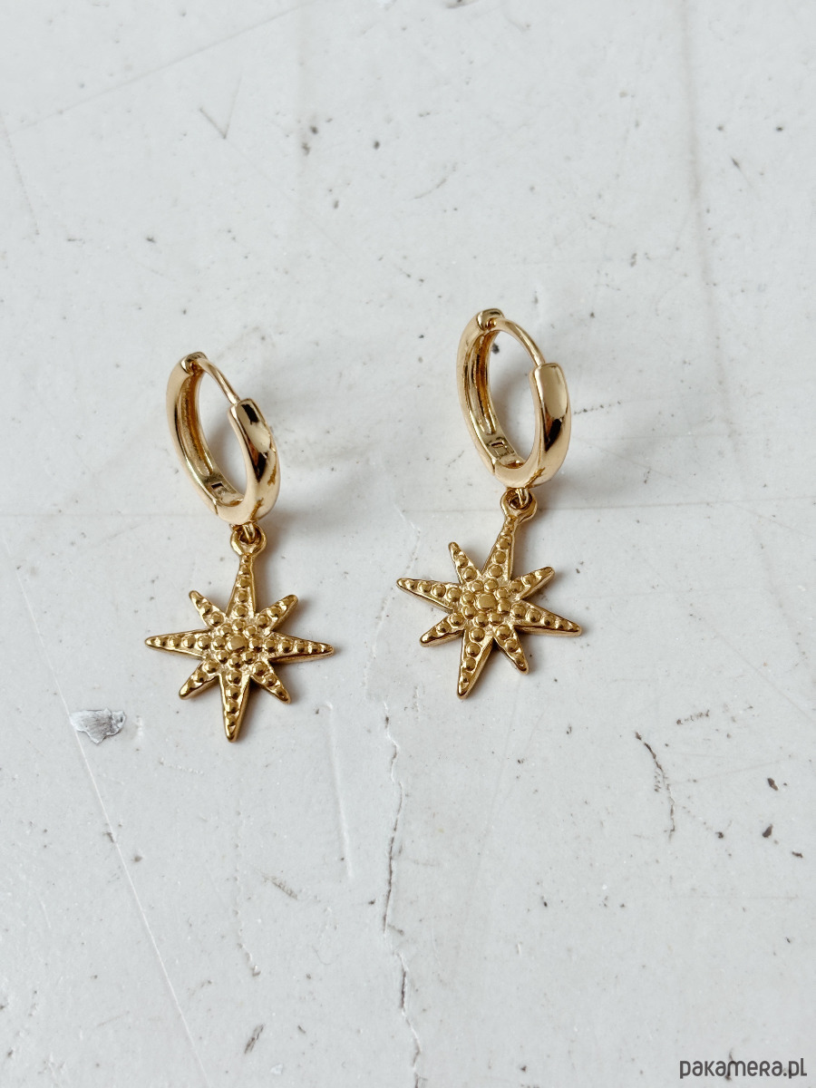 kolczyki pozłacane Kolczyki pozłacane Gwiazdka 2