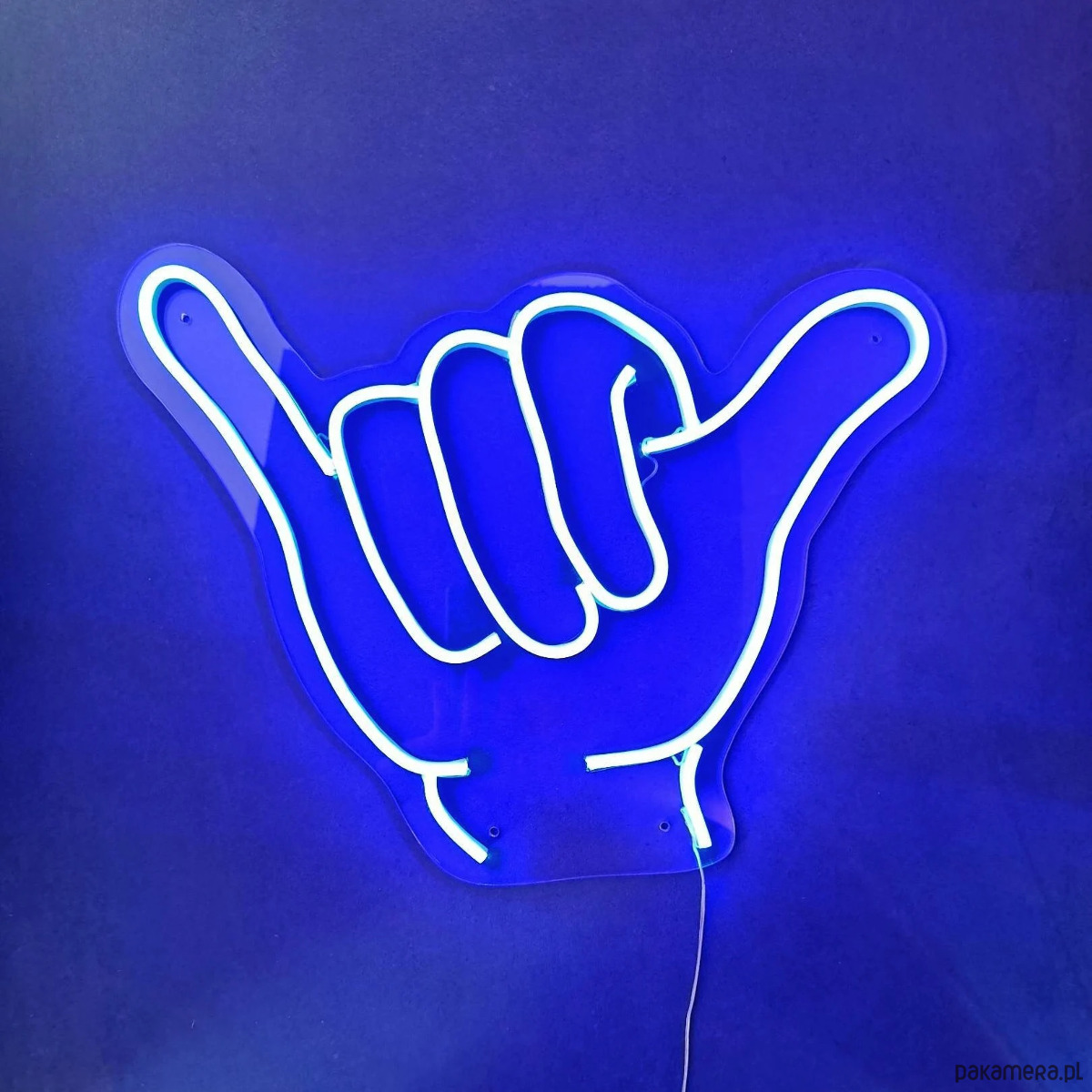 dekoracje świetlne Neon LED Shaka / Hang Loose lampa ścienna, surf vibe 5
