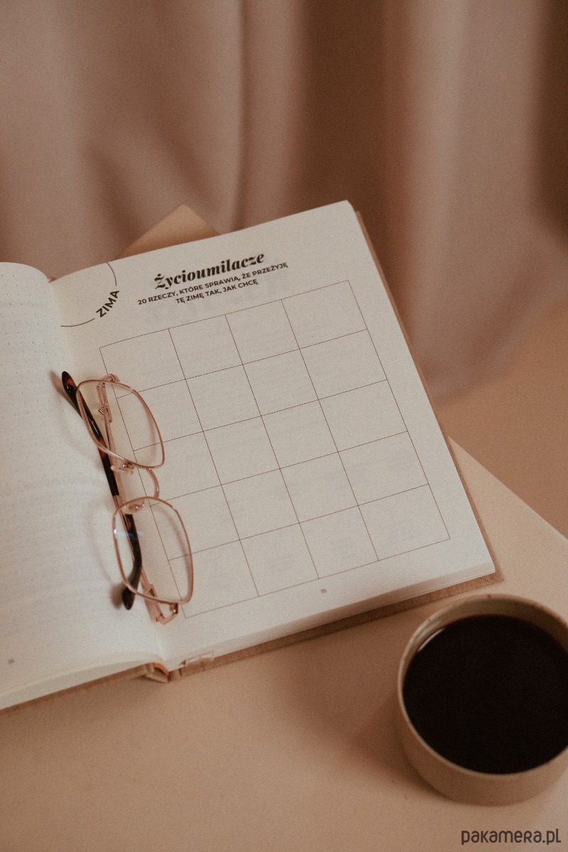 kalendarze i plannery SLOW PLANNER 2026  układ tygodniowy  Kojąca Matcha 6