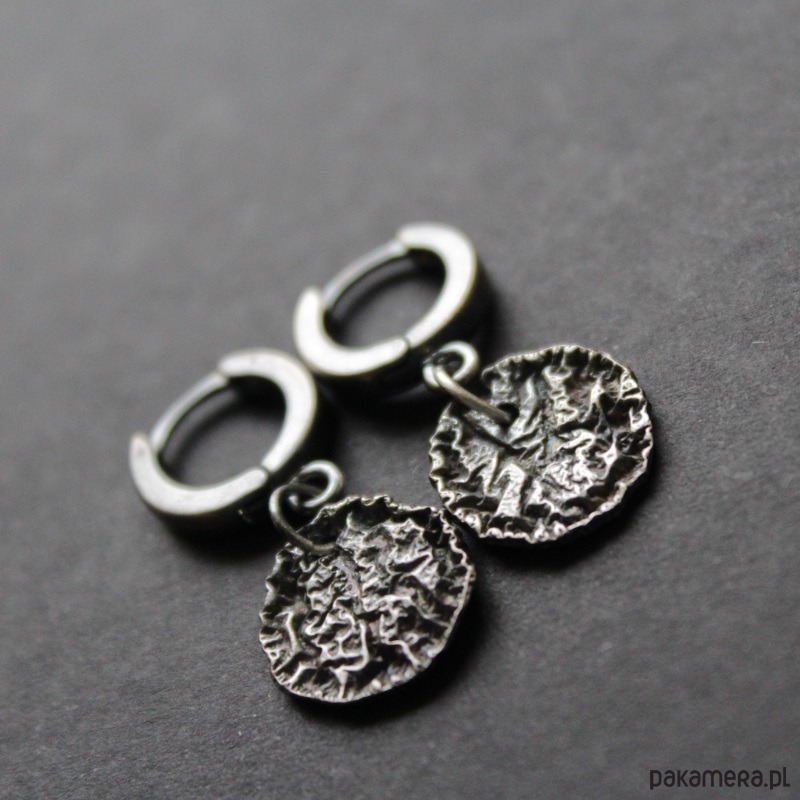 kolczyki z kamieniami Kolczyki gniecione 3