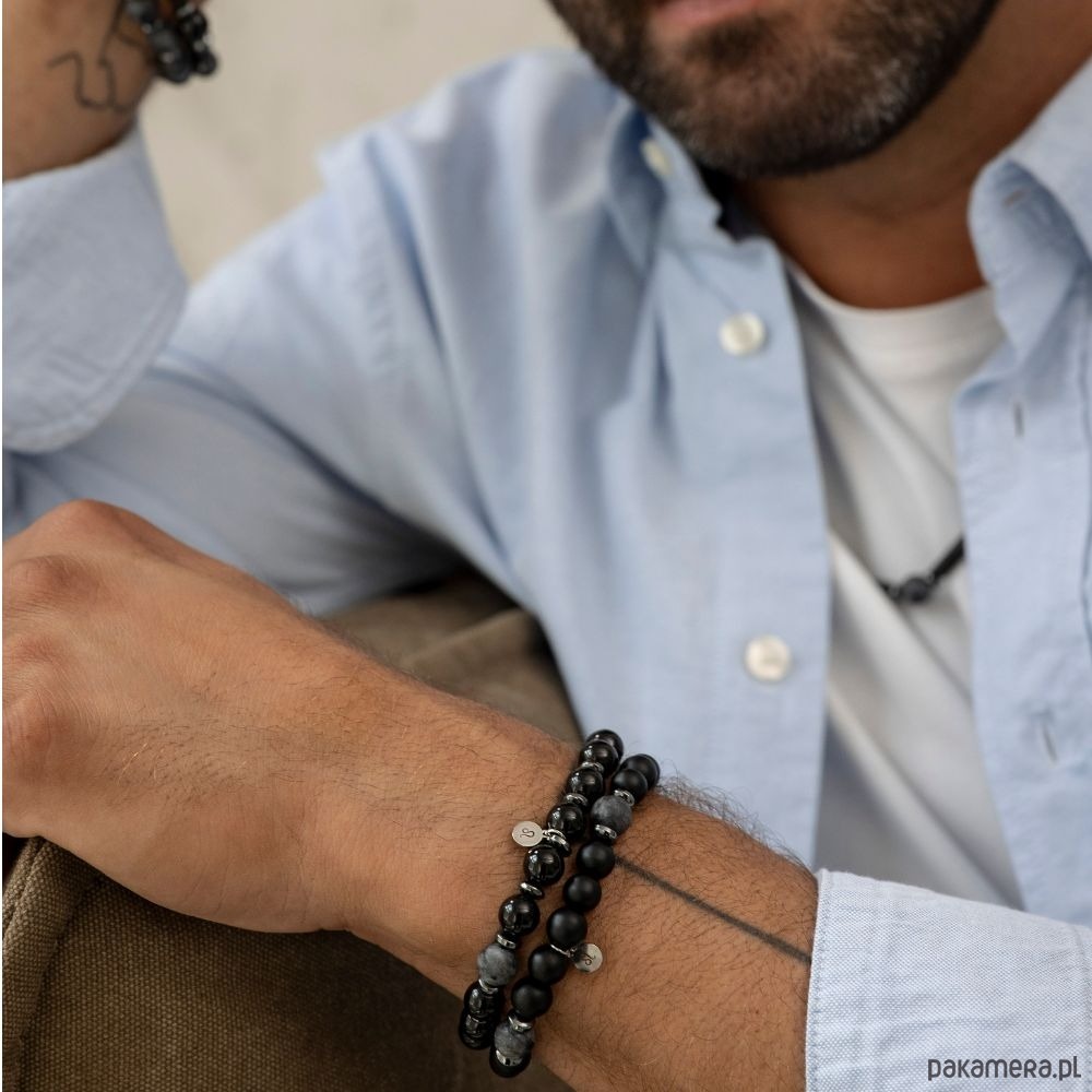 biżuteria męska Męska bransoletka zodiakalna - Lew - Charyzma i siła III 1