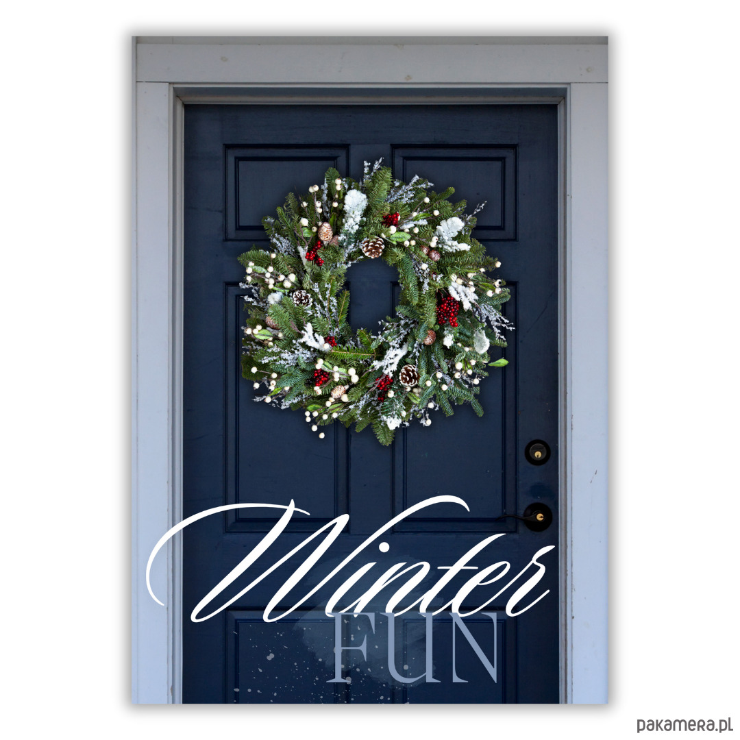 plakaty Plakat Christmas wreath 1