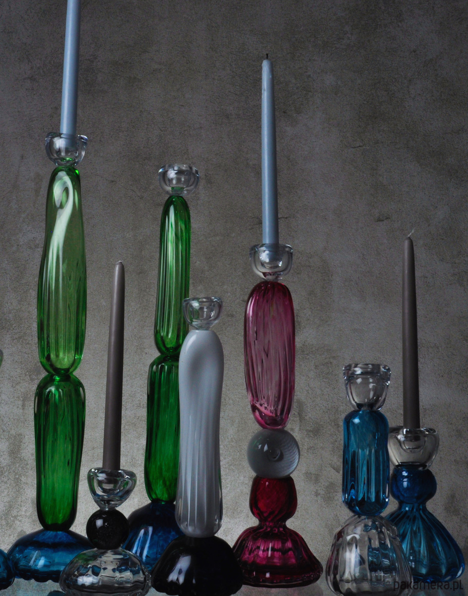 świeczniki i świece Świecznik "Optyk" 5