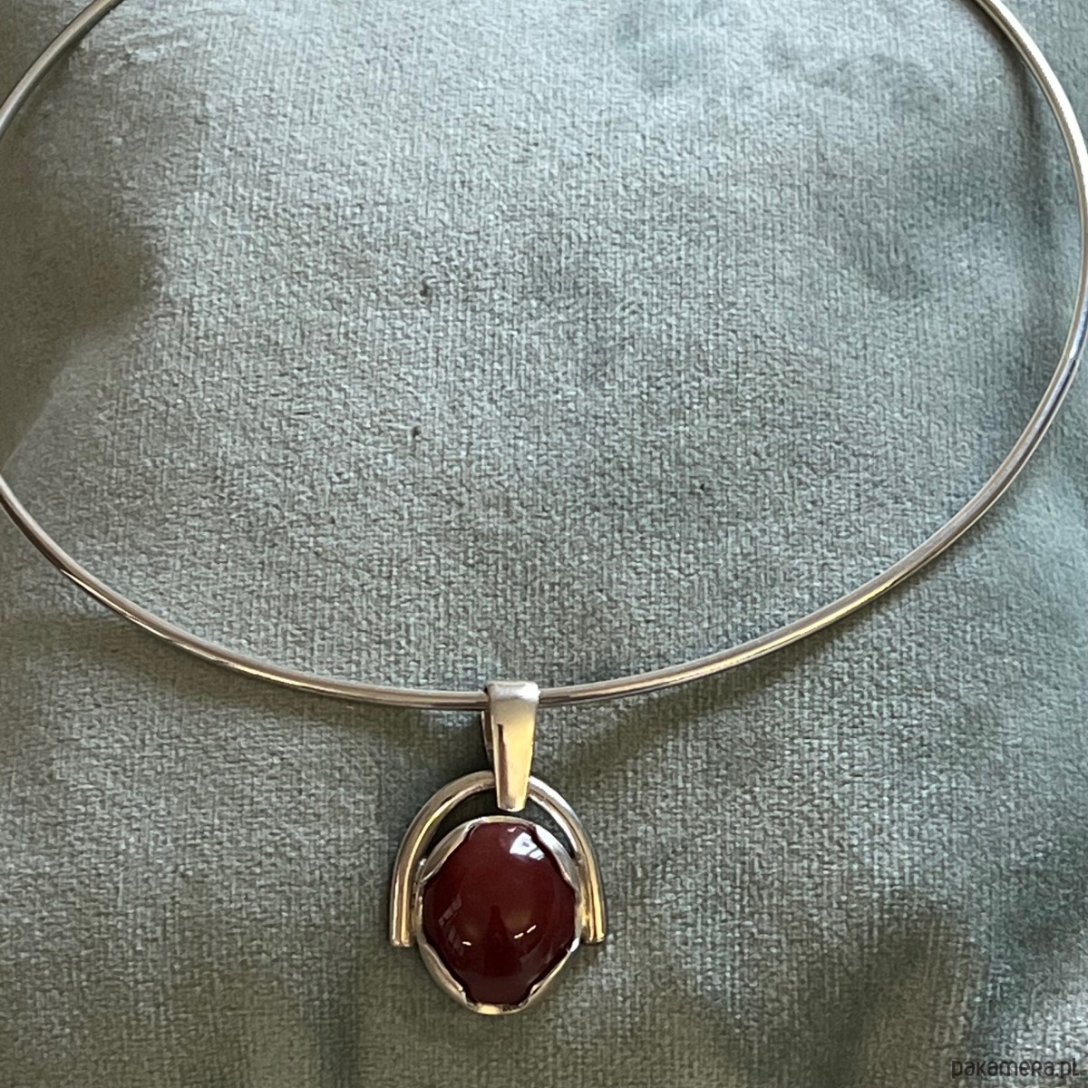 wisiory Zawieszka Srebrna z  Karneolem - Wisiorek Kamień Naturalny VINTAGE 1