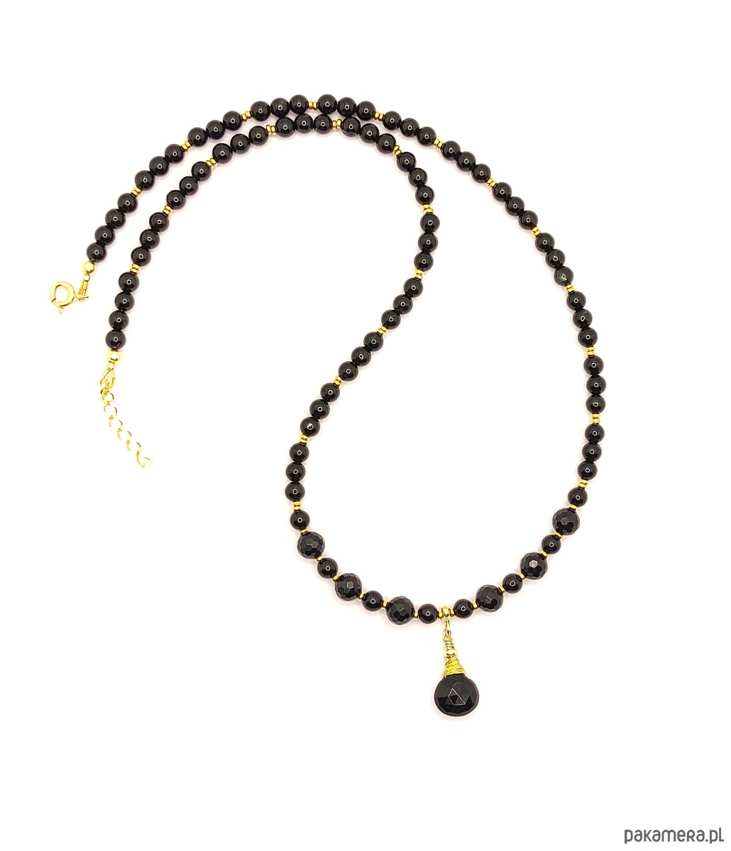 złote naszyjniki Zmysłowy naszyjnik z turmalinów 7